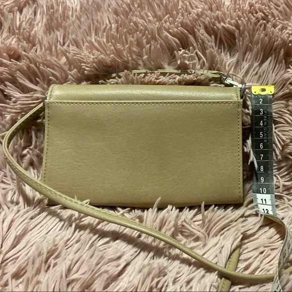 Matt & Nat Vegan Leather Mini Crossbody Bag - Beige - Picture 2 of 3